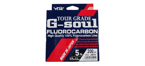 YGK Flourocarbon Line G-Soul Tour Grade Fluorocrabon 3 YGK Flourocarbon Line G-Soul Tour Grade Fluorocrabon