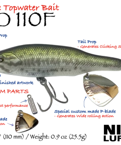 Nishine Lure Works Walking Abino 110F