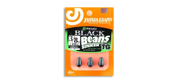 Ryugi Free Rig Weights Black Beans TG Sinker 3 Ryugi Free Rig Weights Black Beans TG Sinker