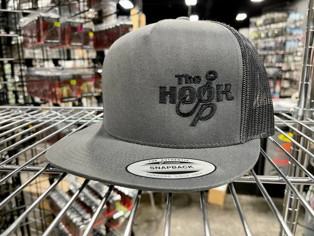 The Hook Up Tackle Black Logo Snapback Hat 4 The Hook Up Tackle Black Logo Snapback Hat