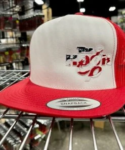 The Hook Up Tackle Hats Flag Logo Trucker Hat