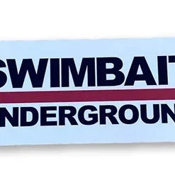 Swimbait Underground Logo Lockup Stickers