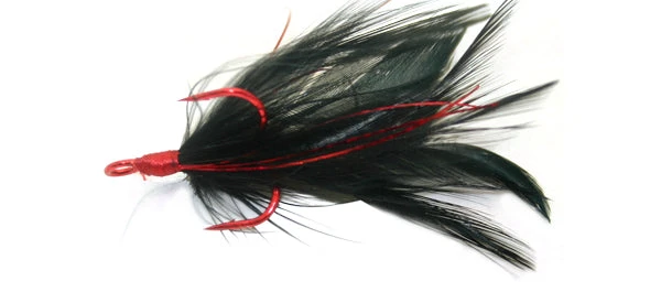 Lobina Lures Feathered Treble Hooks 3 Lobina Lures Feathered Treble Hooks