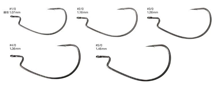 Nogales Offset Master Heavy Wide Worm Hooks 4 Nogales Offset Master Heavy Wide Worm Hooks
