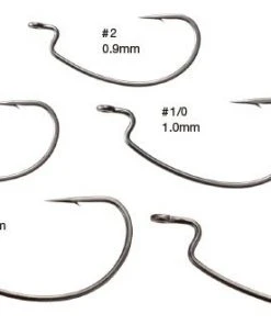 Nogales Worm Hooks Offset Master Power Bait Finesse